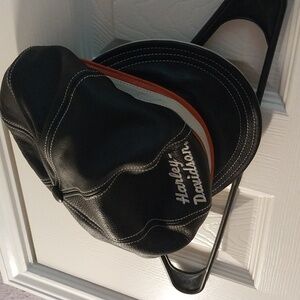 Leather Harley Davidson Cap